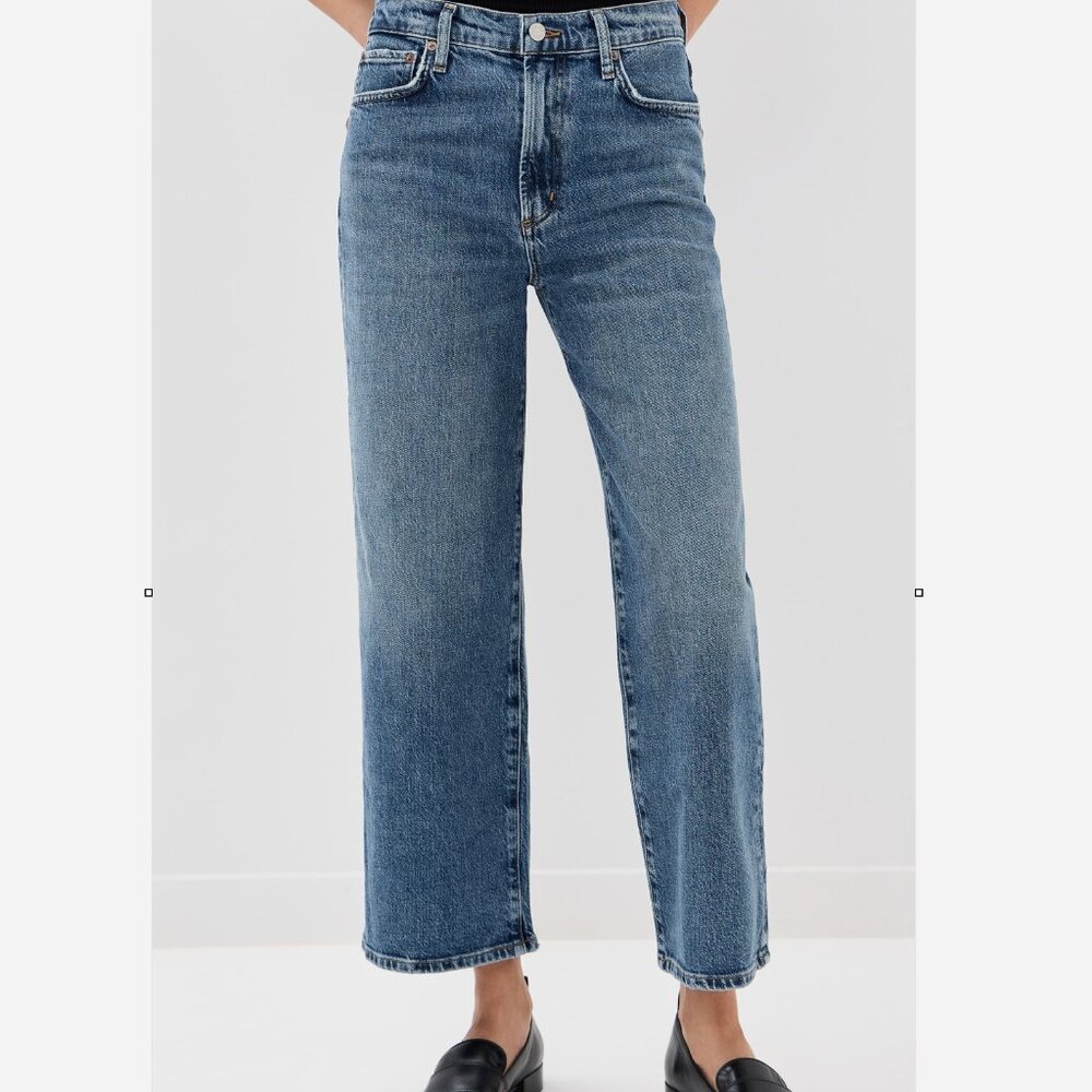 AGOLDE Harper Crop Jean in Moor  Brand New NWT